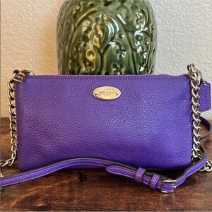 Coach F52709 Bright Purple Iris Quinn Crossbody